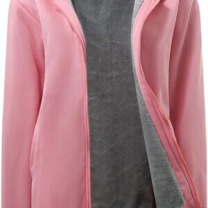 Womens Fashion Fleece Sherpa Lined Hooded Coat Winter Thicken Warm Jacket